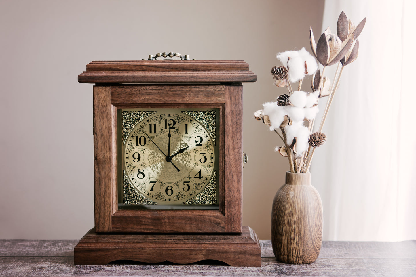 Mantel Clock - Walnut
