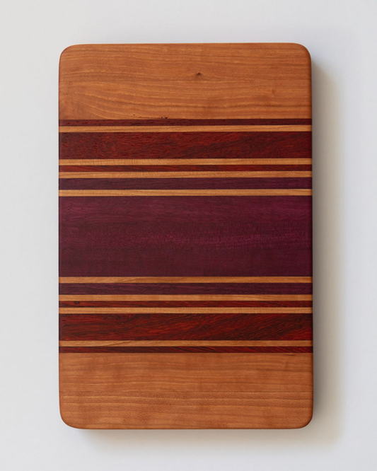 8"x 12"x 1" Syrah Series: Cherry Edge Grain Bar Board