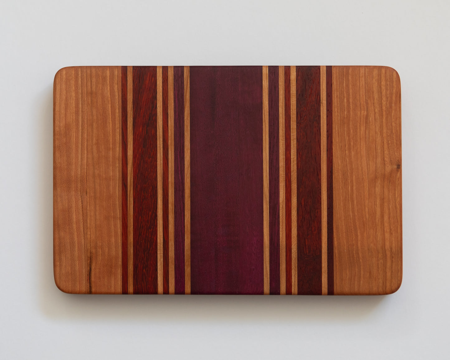 8"x 12"x 1" Syrah Series: Cherry Edge Grain Bar Board