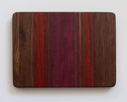 8"x 12"x 1" Merlot Series: Walnut Edge Grain Bar Board