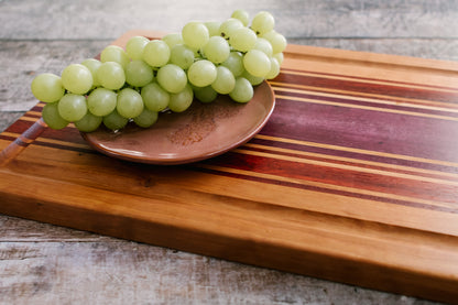 12"x12"x1"  Syrah Series: Cherry Edge Grain Cutting Board