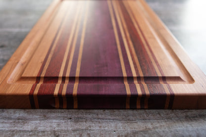 19"x 12"x 1"  Syrah Series: Cherry Edge Grain Carving Board